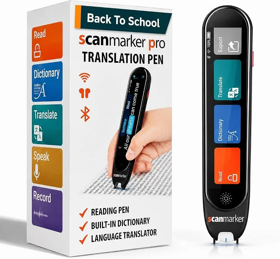 Scanmarker Pro reading pen and packaging